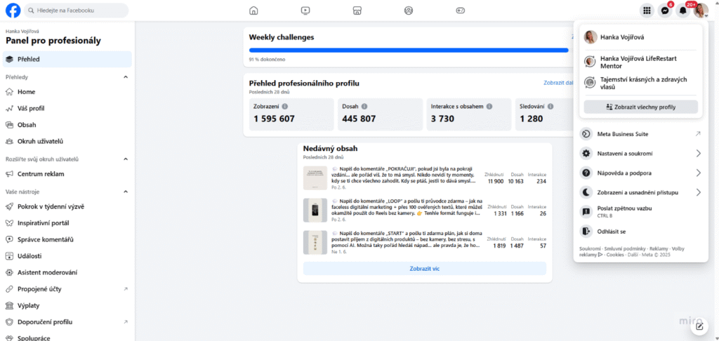 Zhlédnutí na Instagramu